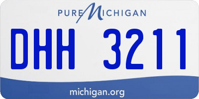 MI license plate DHH3211