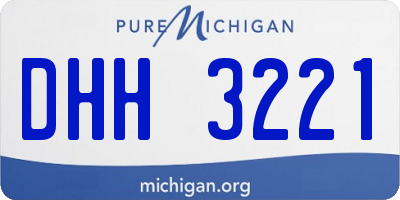 MI license plate DHH3221