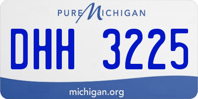MI license plate DHH3225