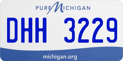 MI license plate DHH3229