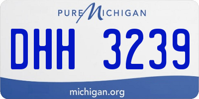 MI license plate DHH3239
