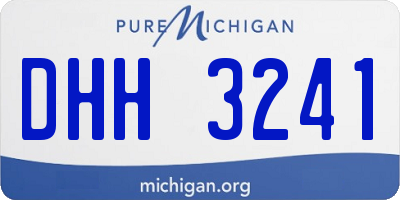 MI license plate DHH3241