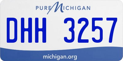 MI license plate DHH3257
