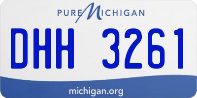 MI license plate DHH3261