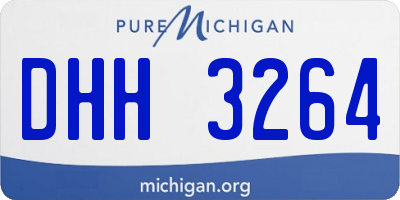 MI license plate DHH3264
