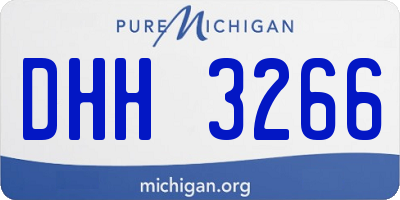 MI license plate DHH3266