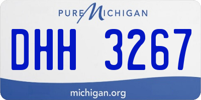 MI license plate DHH3267