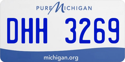 MI license plate DHH3269