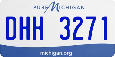 MI license plate DHH3271