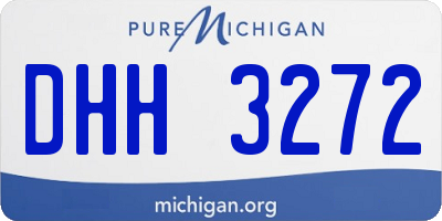 MI license plate DHH3272