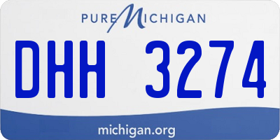 MI license plate DHH3274