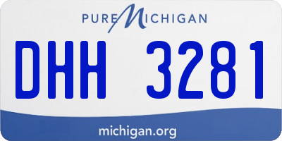MI license plate DHH3281
