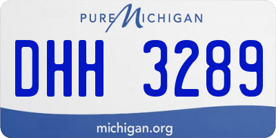 MI license plate DHH3289