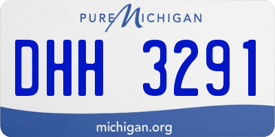 MI license plate DHH3291