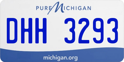 MI license plate DHH3293