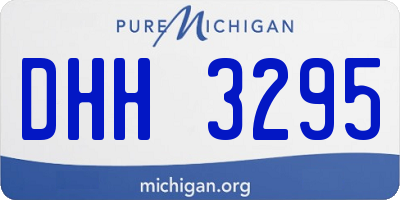 MI license plate DHH3295