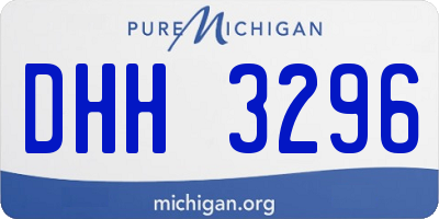 MI license plate DHH3296