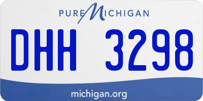 MI license plate DHH3298