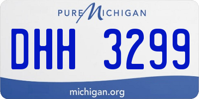 MI license plate DHH3299