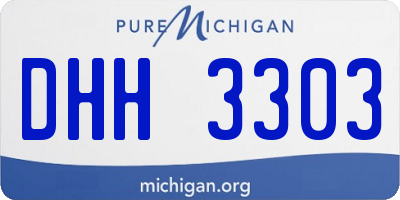MI license plate DHH3303