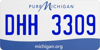 MI license plate DHH3309