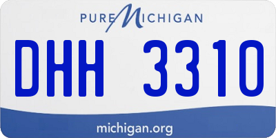 MI license plate DHH3310