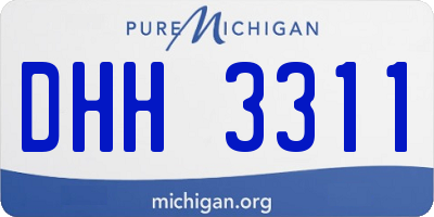 MI license plate DHH3311