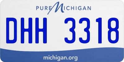 MI license plate DHH3318