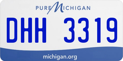 MI license plate DHH3319