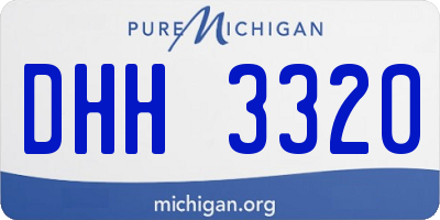 MI license plate DHH3320