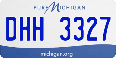 MI license plate DHH3327