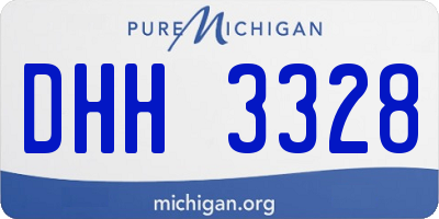 MI license plate DHH3328