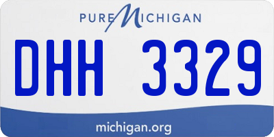MI license plate DHH3329