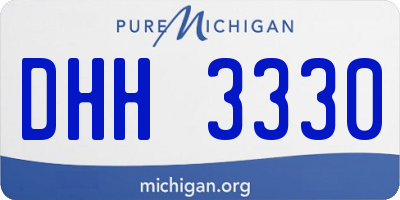 MI license plate DHH3330