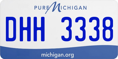 MI license plate DHH3338