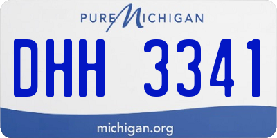 MI license plate DHH3341