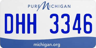MI license plate DHH3346