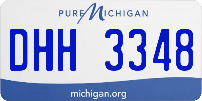 MI license plate DHH3348