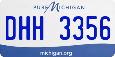 MI license plate DHH3356