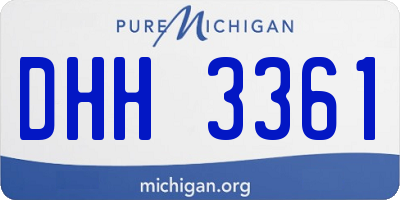 MI license plate DHH3361