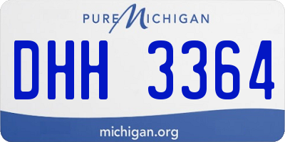 MI license plate DHH3364