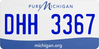 MI license plate DHH3367