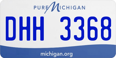 MI license plate DHH3368