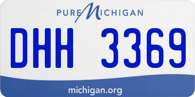 MI license plate DHH3369