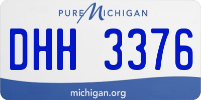 MI license plate DHH3376