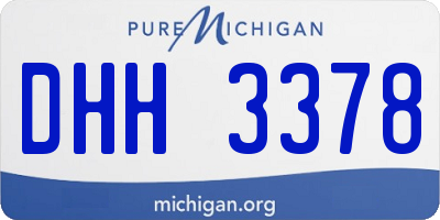 MI license plate DHH3378