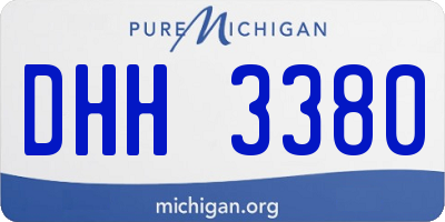 MI license plate DHH3380