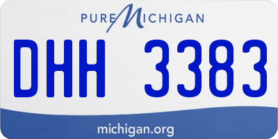 MI license plate DHH3383