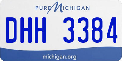 MI license plate DHH3384