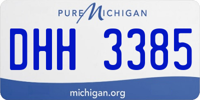 MI license plate DHH3385